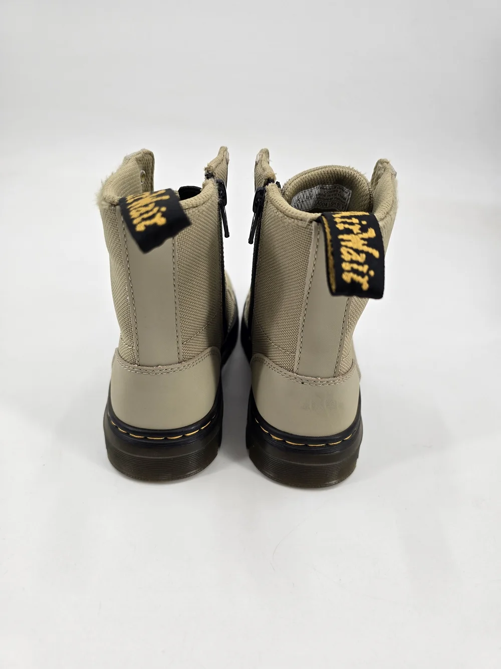Dr. Martens Junior Combs Extra Tough Utility Light Olive Boots Size 2 NWOB